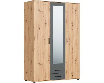 Schrank Bianca II, 3-türig, 137 x 201 cm artisan