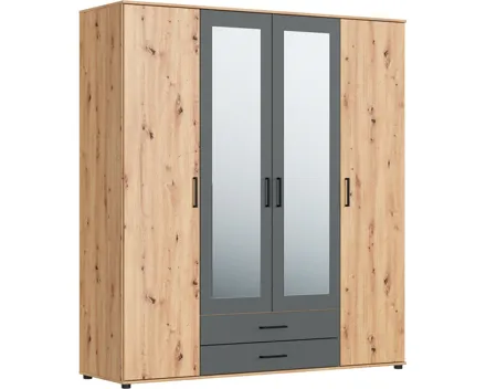 Schrank Bianca II, 4-türig, 182 x 201 cm artisan