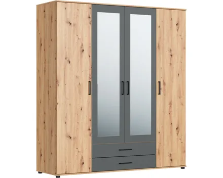 Schrank Bianca II, 4-türig, 182 x 201 cm artisan
