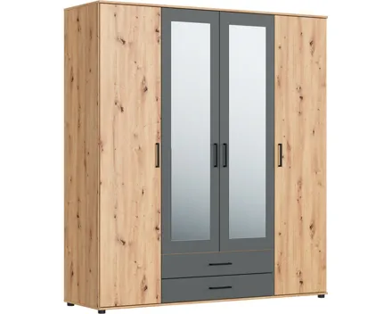 Schrank Bianca II, 4-türig, 182 x 201 cm artisan