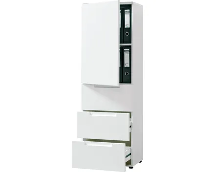 Schrank Mailand Dekor weiss 49 x 147 x 35 cm