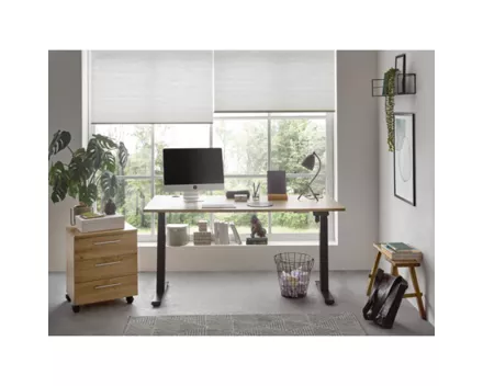 Schreibtisch Flex elektrisch höhenverstellbar Dekor Eiche Artisan 160 x 74-117 x 77 cm