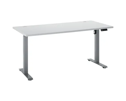 Schreibtisch Fly elektrisch höhenverstellbar Dekor lichtgrau 160 x 75-118 x 77 cm