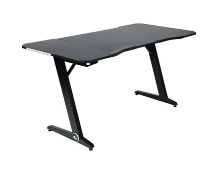 Schreibtisch Game-Rocker GT-152, Metall schwarz, 152 x 77 x 76 cm