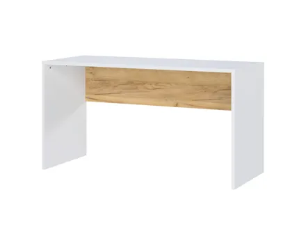 Schreibtisch Hasselt Dekor weiss/Eiche 140 x 75 x 60 cm