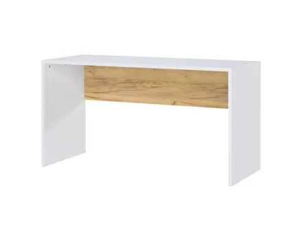 Schreibtisch Hasselt Dekor weiss/Eiche 140 x 75 x 60 cm