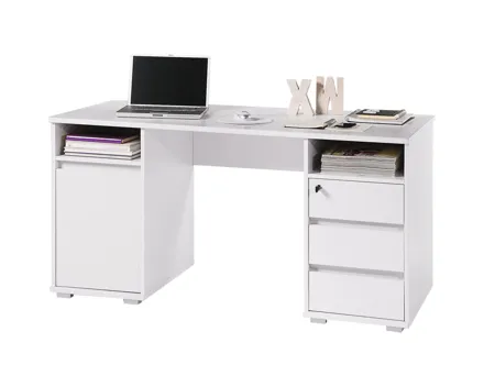 Schreibtisch Paris Dekor weiss 145 x 76 x 65 cm