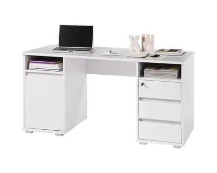 Schreibtisch Paris Dekor weiss 145 x 76 x 65 cm