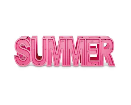 Schriftzug Summer pink