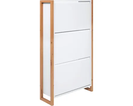 Schuhkipper Verden Dekor weiss / Artisan Oak 70 x 125 x 25 cm