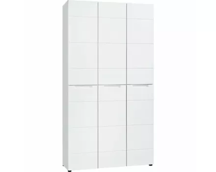 Schuhschrank Mailand Dekor weiss 101 x 194 x 35 cm