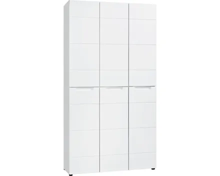 Schuhschrank Mailand Dekor weiss 101 x 194 x 35 cm