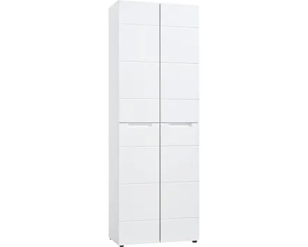 Schuhschrank Mailand Dekor weiss 68 x 194 x 35 cm