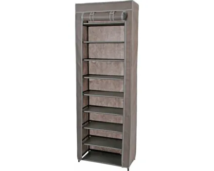 Schuhschrank Maxi Vliesstoff grau 61 x 172 x 30 cm