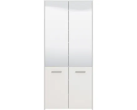 Schuhschrank Menorca Dekor weiss 89,5 x 199 x 37,5 cm, mit Spiegel