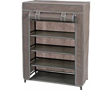 Schuhschrank Midi Vliesstoff grau 60 x 80 x 30 cm