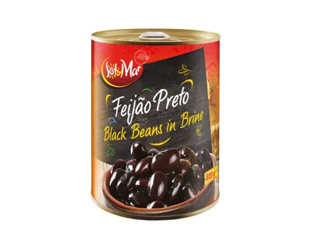 Schwarze Bohnen gekocht
