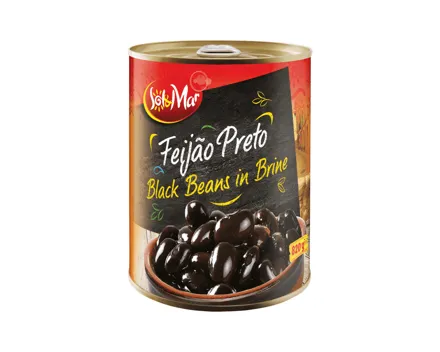 Schwarze Bohnen gekocht