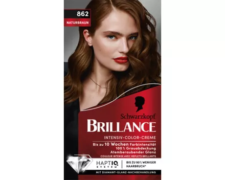 Schwarzkopf Brillance Intensiv-Color-Creme Naturbraun 862