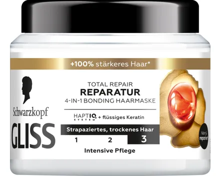 Schwarzkopf Gliss Total Repair 4-in-1 Bonding Haarmaske