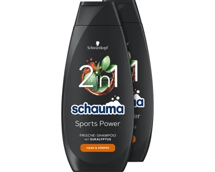 Schwarzkopf Schauma Shampoo Sports Power 2 x 400 ml