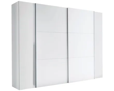 Schwebetürenschrank Maturs Dekor weiss 267 x 205 x 57 cm