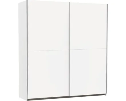 Schwebetürenschrank Saturn Dekor 175 x 191 x 59 cm weiss