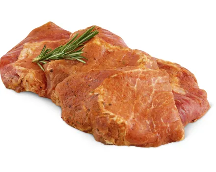 Schweins-Hohrückensteaks mariniert, IP-SUISSE