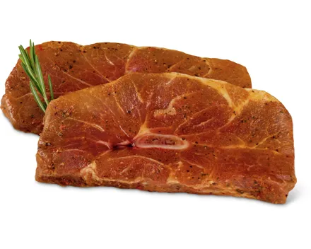 Schweins-Holzfällersteaks mariniert, IP-SUISSE