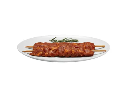 Schweinshals-Megaspiess mariniert