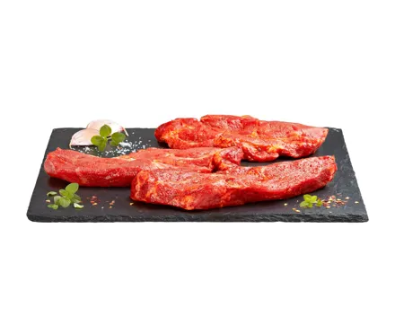 Schweinshals Steak gewürzt