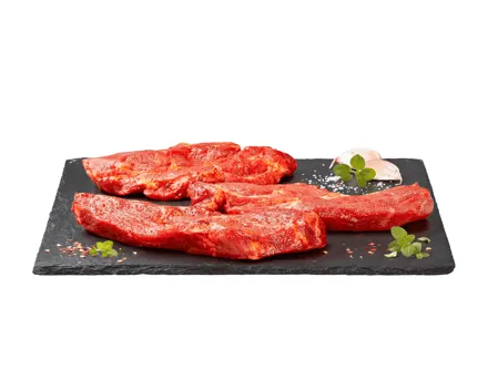 Schweinshals Steak gewürzt