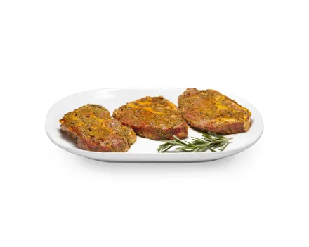 Schweinshalssteak mariniert
