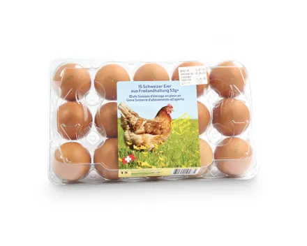 Schweizer Freilandeier 53g +
