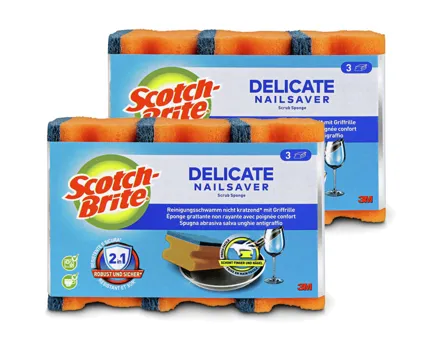 Scotch-Brite Synthetikschwamm Delicate 2x3 Stück