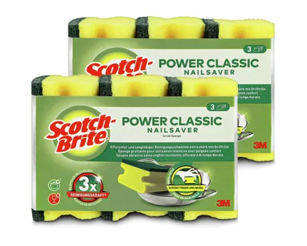 Scotch-Brite Synthetikschwamm Power Classic 2x3 Stück