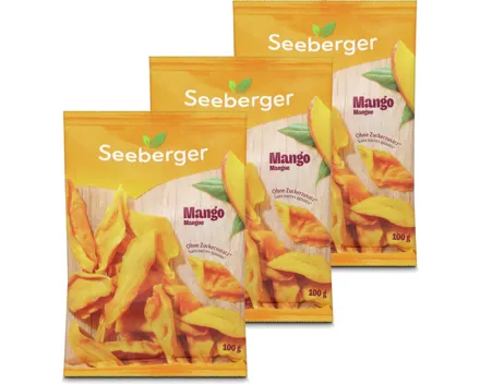 Seeberger Mango getrocknet 3x 100g