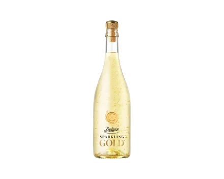 Sekt mit Blattgold