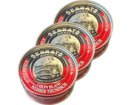 Serrats Thunfisch weiss in Öl 3x 81g