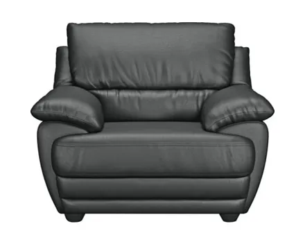 Sessel Nebolo Textilleder schwarz