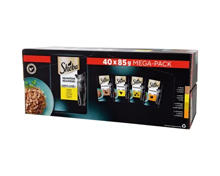 Sheba Delikatess in Gelee Geflügel Variation 40 x 85 g