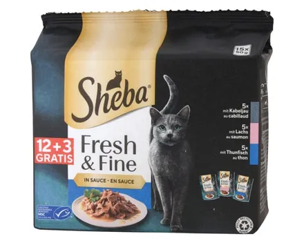 Sheba Fresh & Fine Sauce Fisch 15 x 50 g