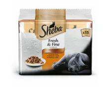 Sheba Katzenfutter in Sauce Fresh & Fine Geflügel 15x50g