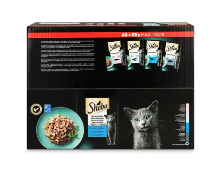 Sheba Selection Fisch 60x85g Beutel