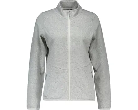 Sherpa Damen-Strickfleceejacke Kali S, hellgrau