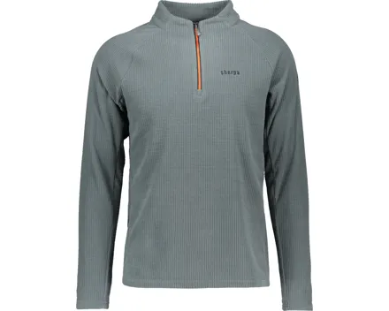 Sherpa Herren-Baselayer Tufan Half Zip S, anthrazit
