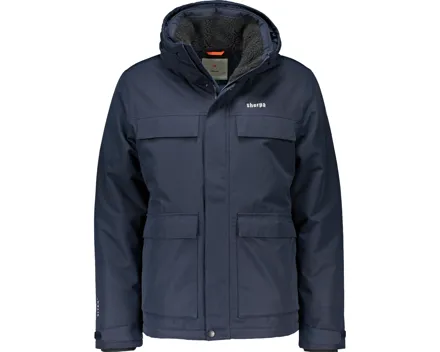 Sherpa Herren Parka Seti L, dunkelblau