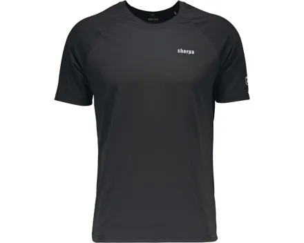Sherpa Herren-T-Shirt Syange S, schwarz
