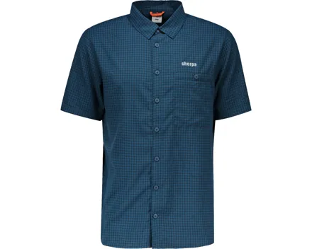 Sherpa Herren-Trekkinghemd Kolhabi L, petrol