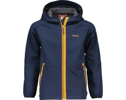 Sherpa Makalu Kinder Softshelljacke dunkelblau